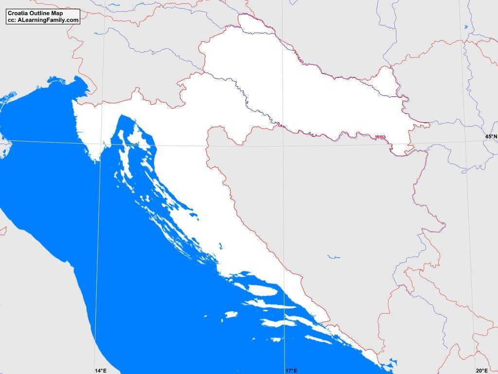 prehľad mapa chorvátsko