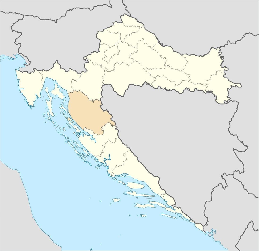 senj chorvátsko mapa