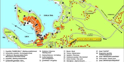Mapa cavtat chorvátsko 