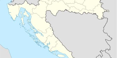Mapa chorvátska offline