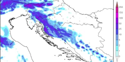 Mapa chorvátska radar