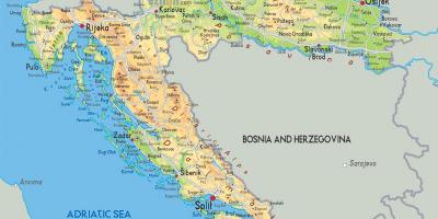 Chorvátsko v mapu