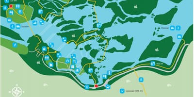Národný park Krka chorvátsko mapa
