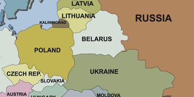 Mapa chorvátska a zo susedných krajín