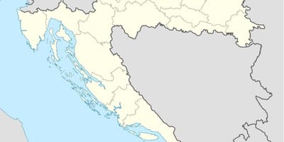 Chorvátsko polohy na mape