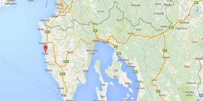 Mapa poreči v chorvátsku 
