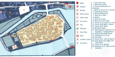Chorvátsko trogir mapu