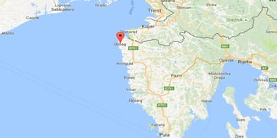 Mapa umag, chorvátsko